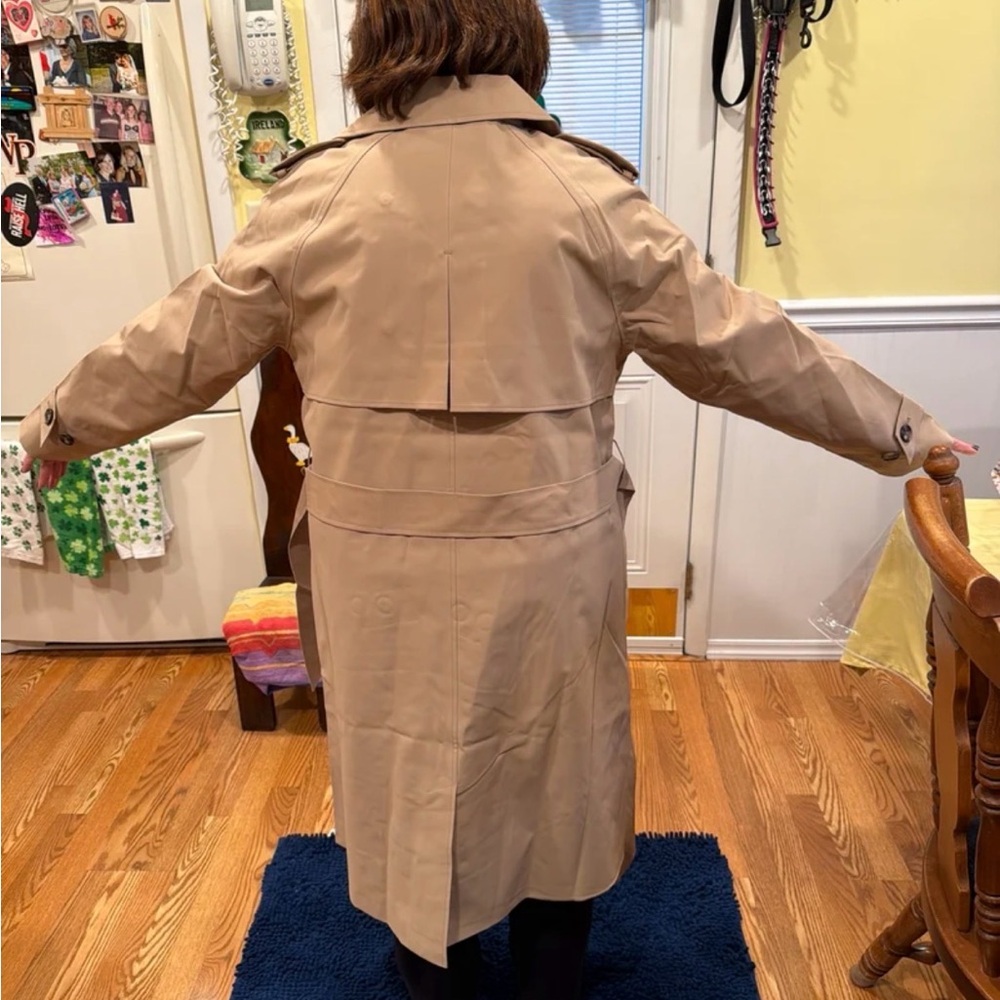 Lands' End Women's Tan Trench Coat